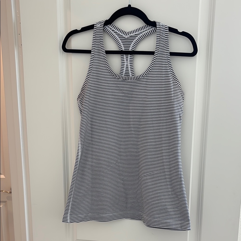 Lululemon Striped Black and White Women's Tank Top